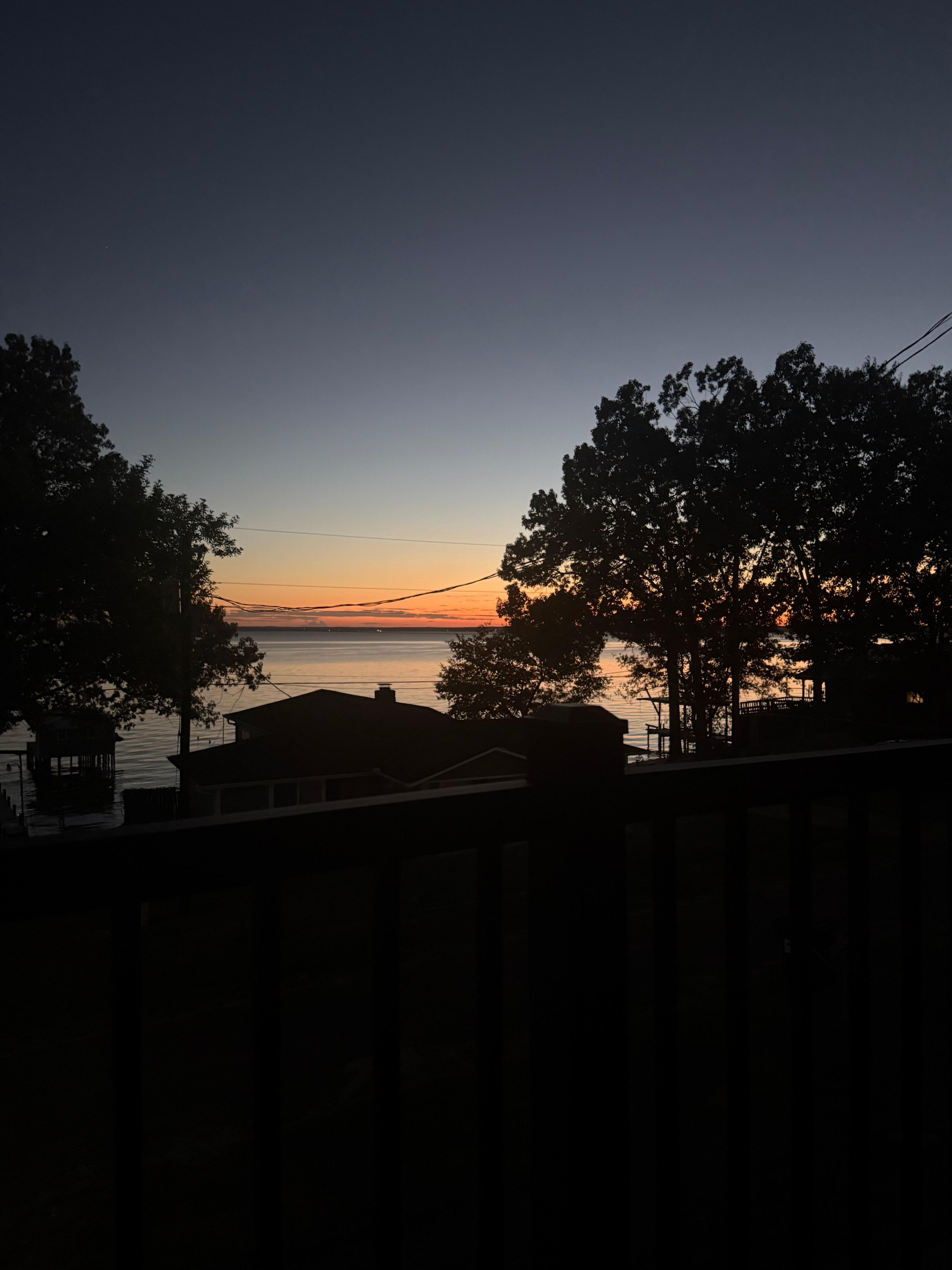 Sunset from the front porch