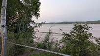 River at back of hotel