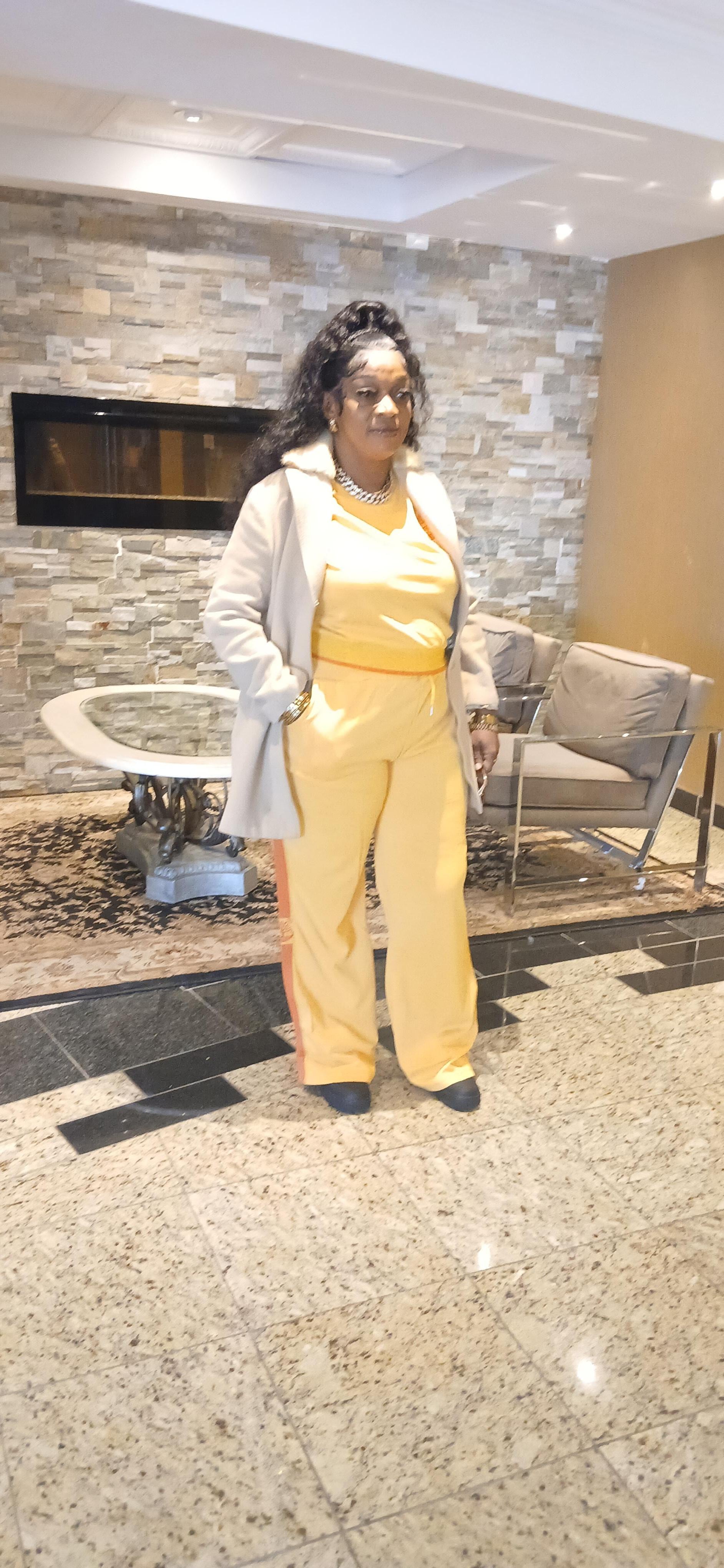 My lovely friend waiting on our ride into downtown Toronto. 