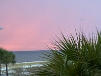Beach view from balcony
