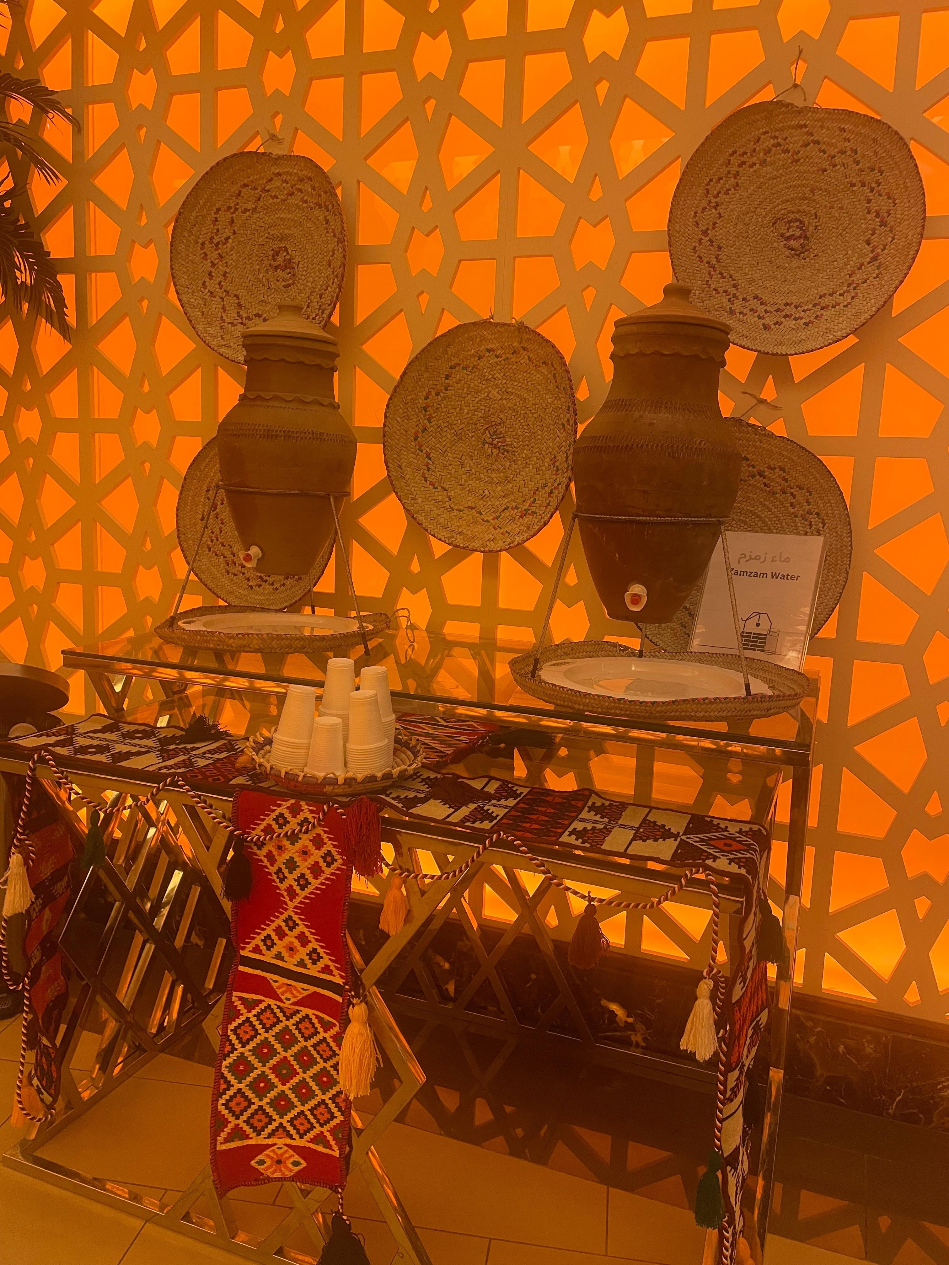 The entrance of the breakfast/ buffet area 