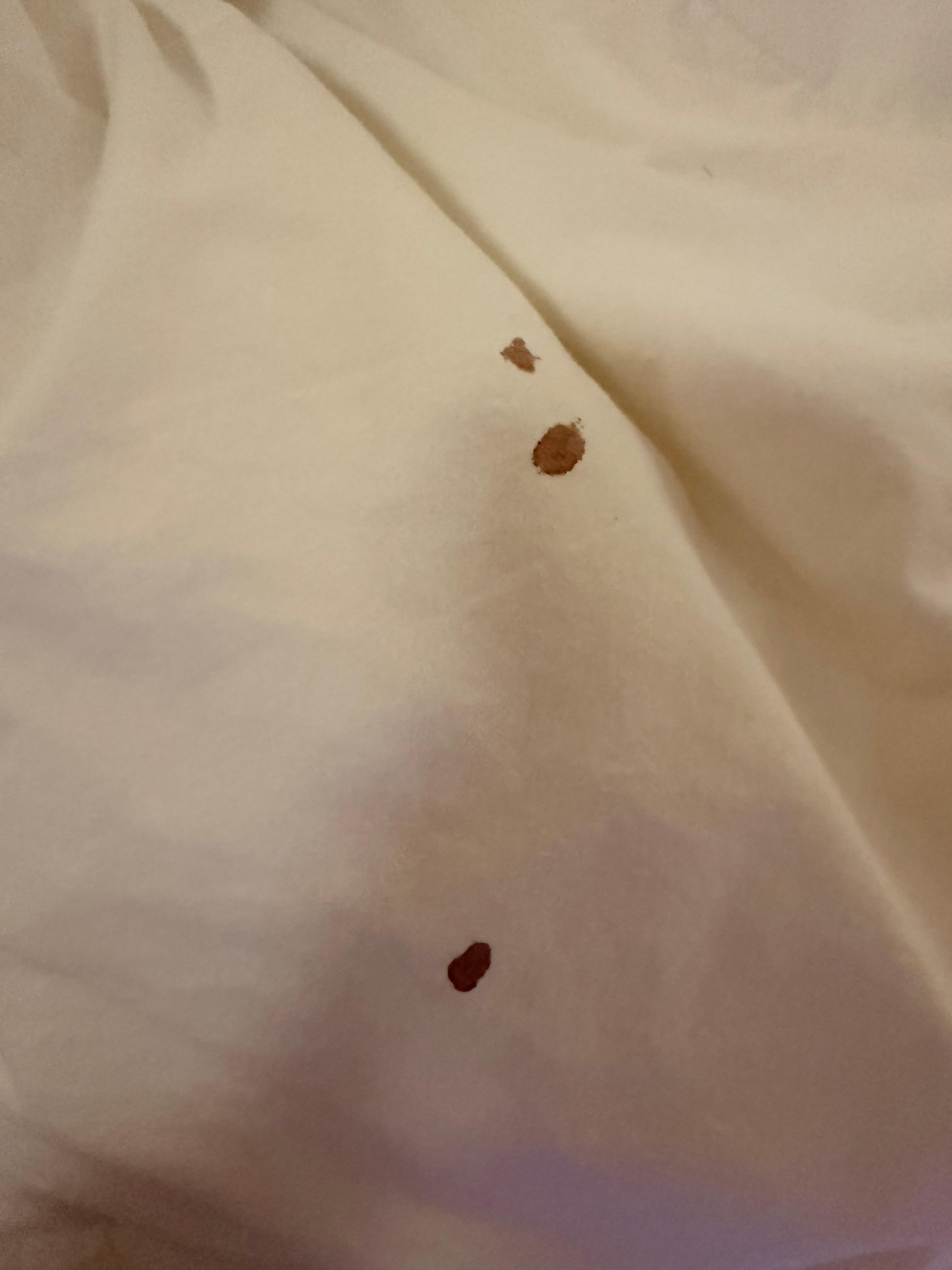 Las cobijas tenían sangre
