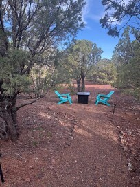 Outdoor area perfect for watching birds.