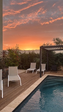 Sunrise at the villa