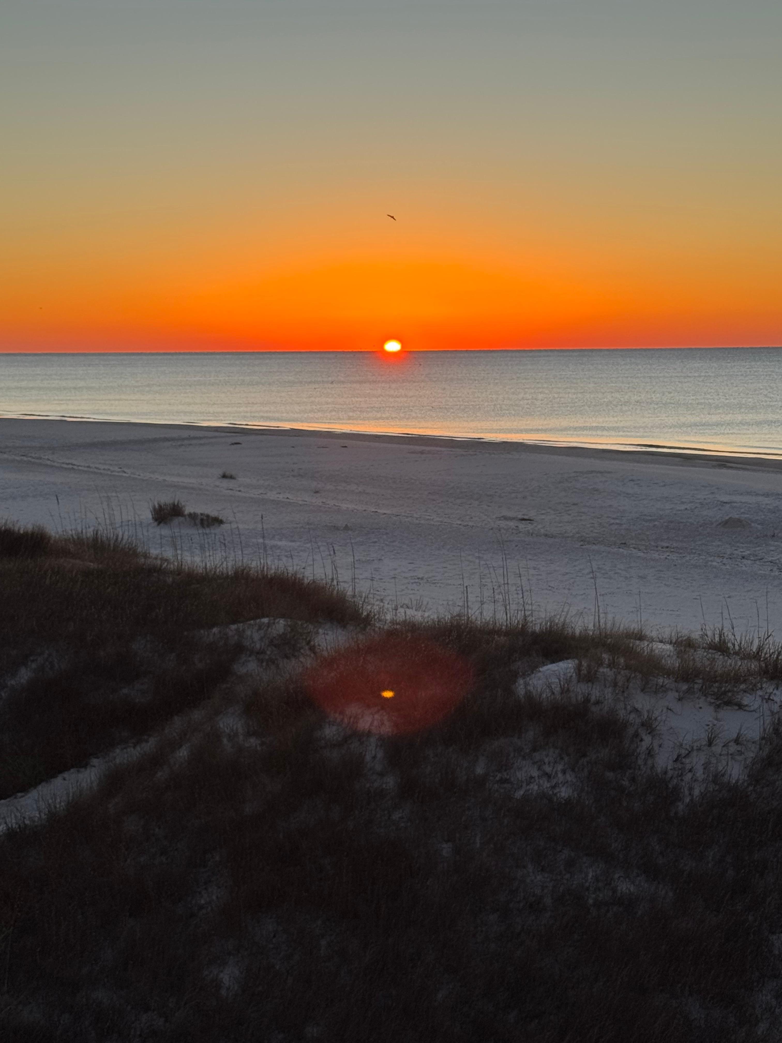 Beautiful sunsets from the back balcony