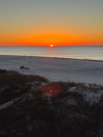 Beautiful sunsets from the back balcony