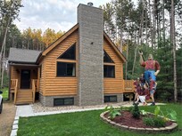 Hearing how well built this home was…Paul Bunyan came to visit!😉