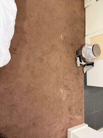 Wet and dirty carpet