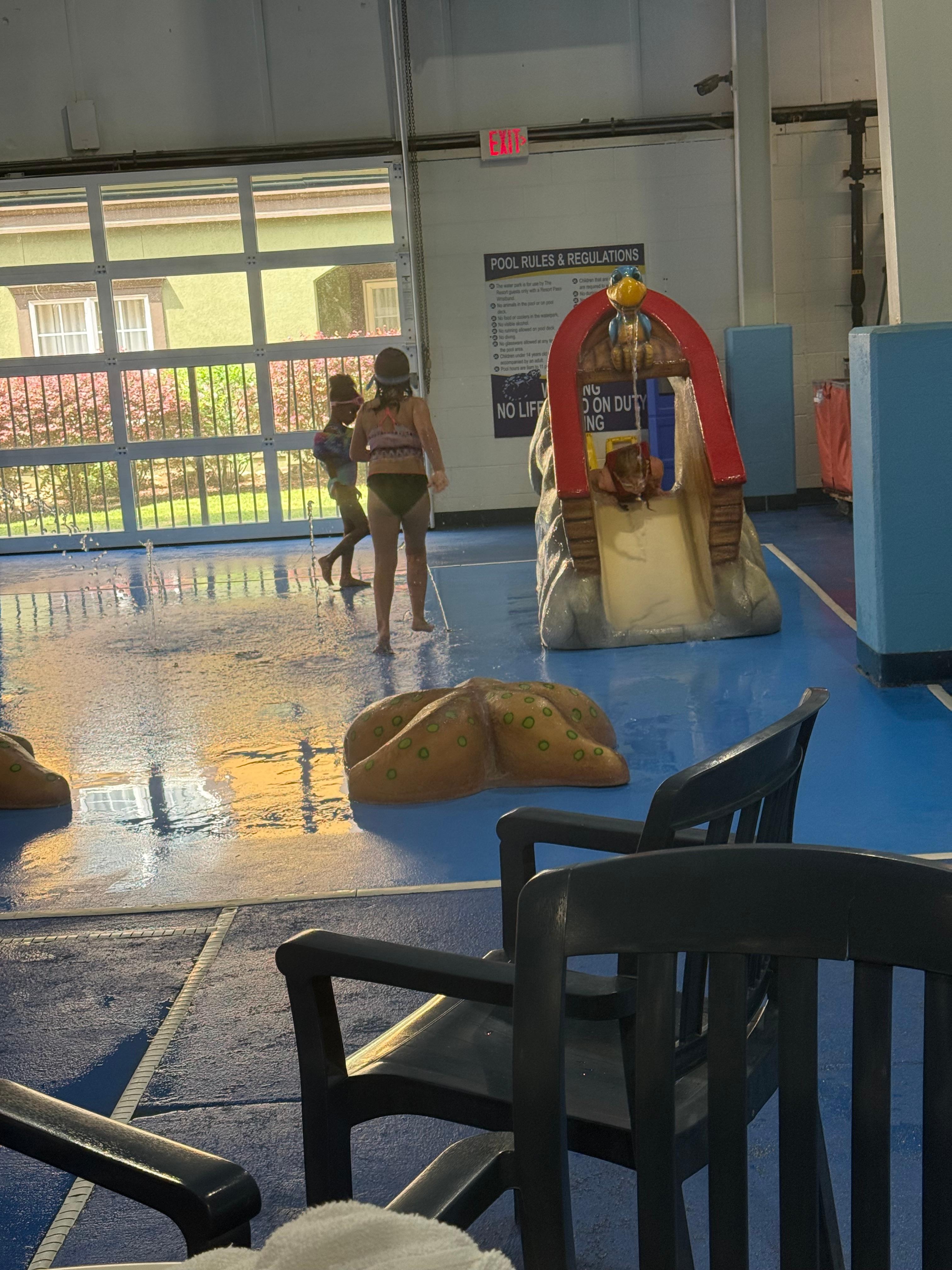 Indoor pool play area