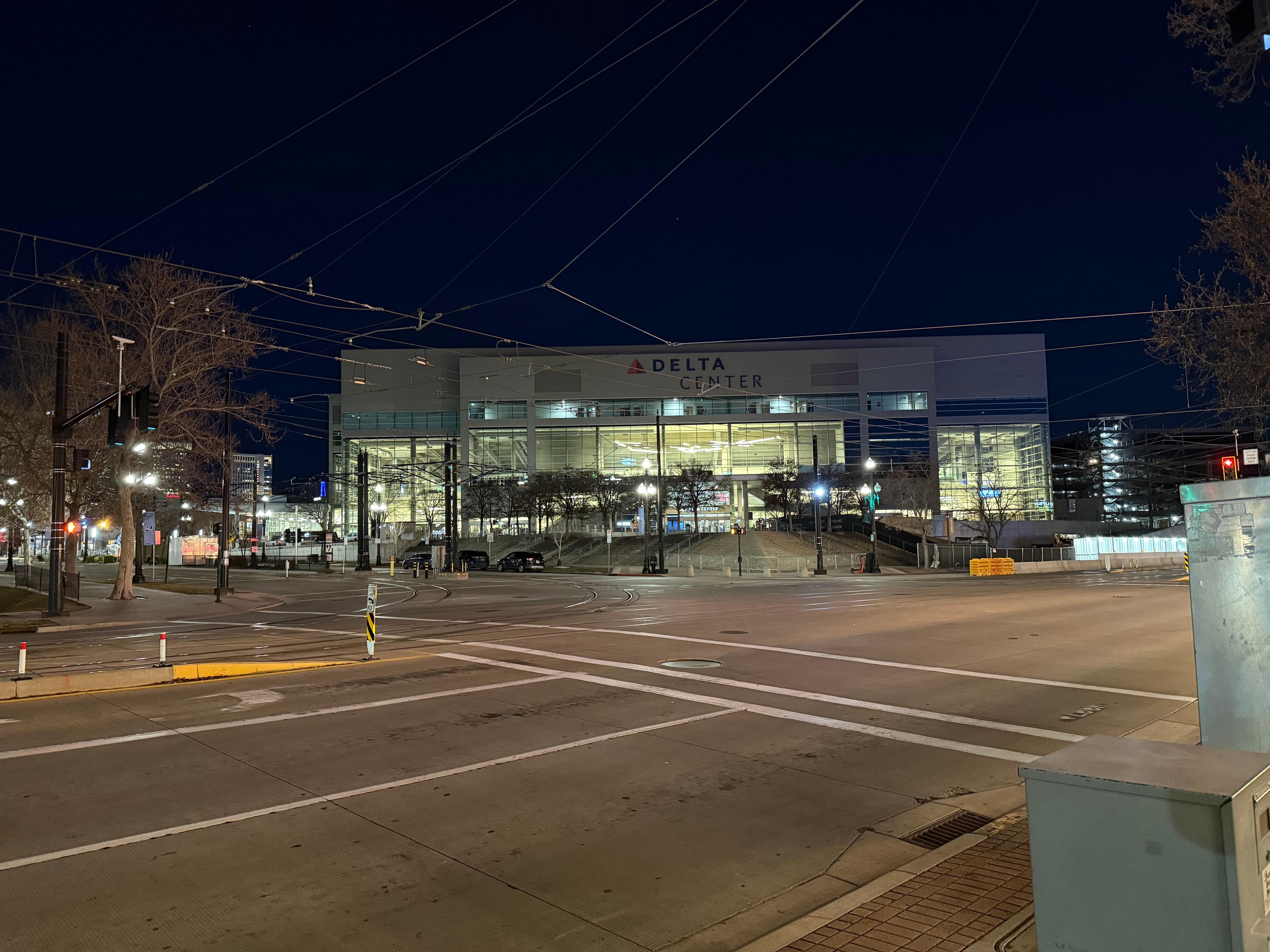 Also, right around the corner from the Delta Arena, where the Utah Jazz plays