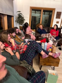 Playing Quiplash on the tv