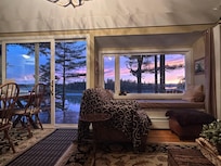 Sunset after a rainy day - view from the living room