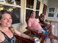 Morning coffees on the porch