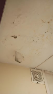 Debris fell