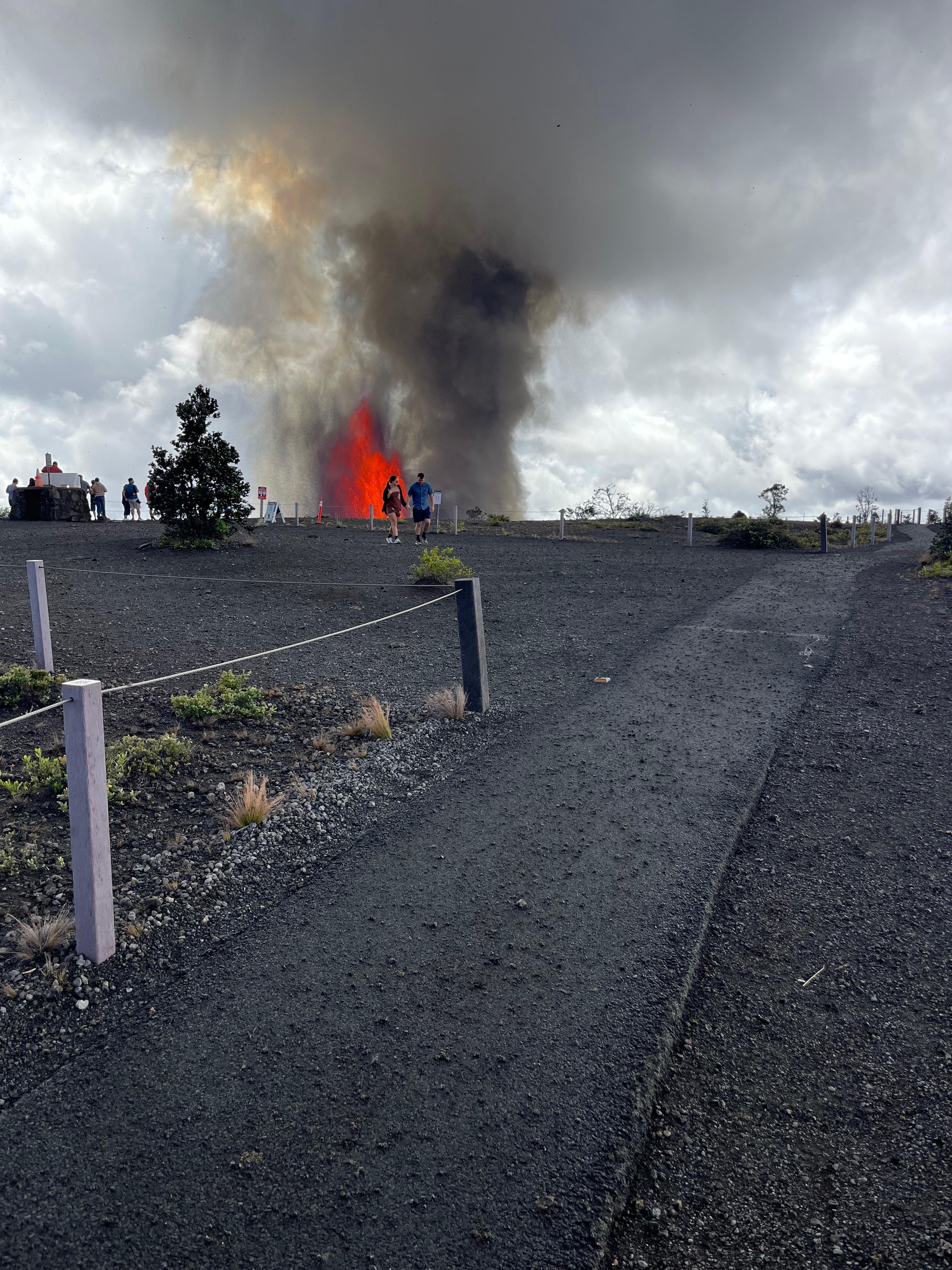 Kilauea erupted 