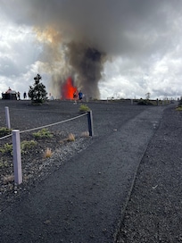 Kilauea erupted