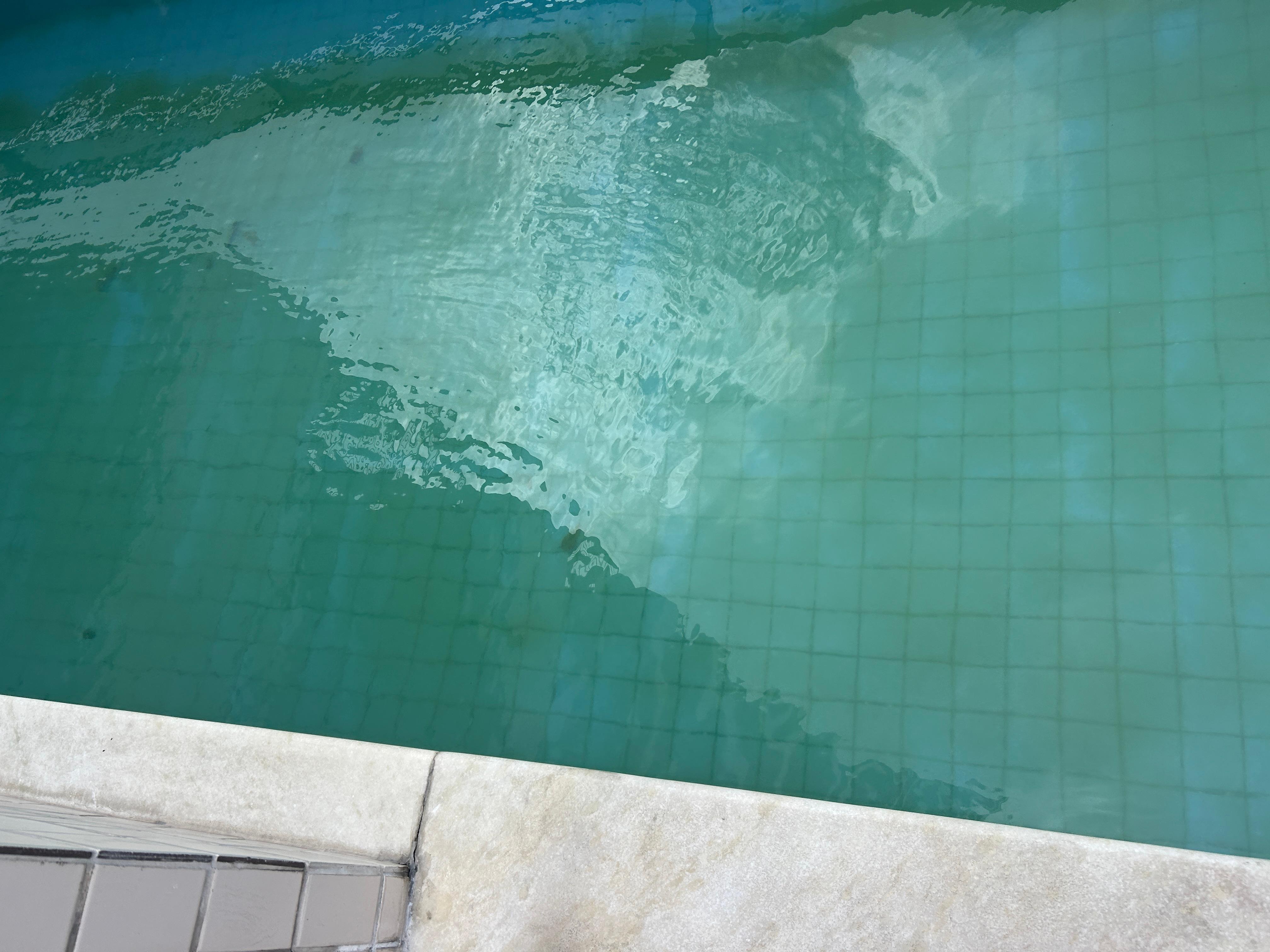 Sobre a avaliação da piscina. 