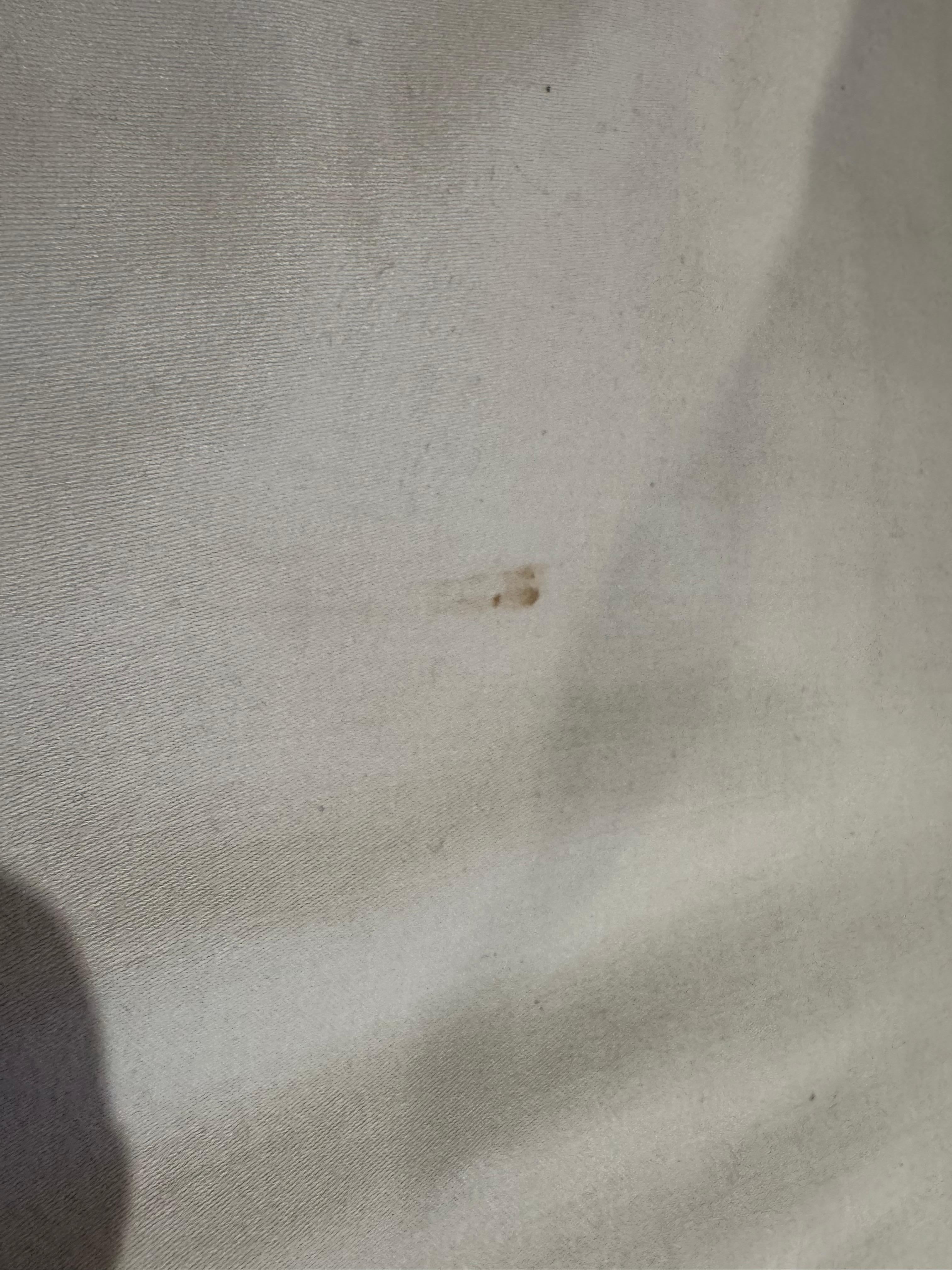 Stain on bedsheet