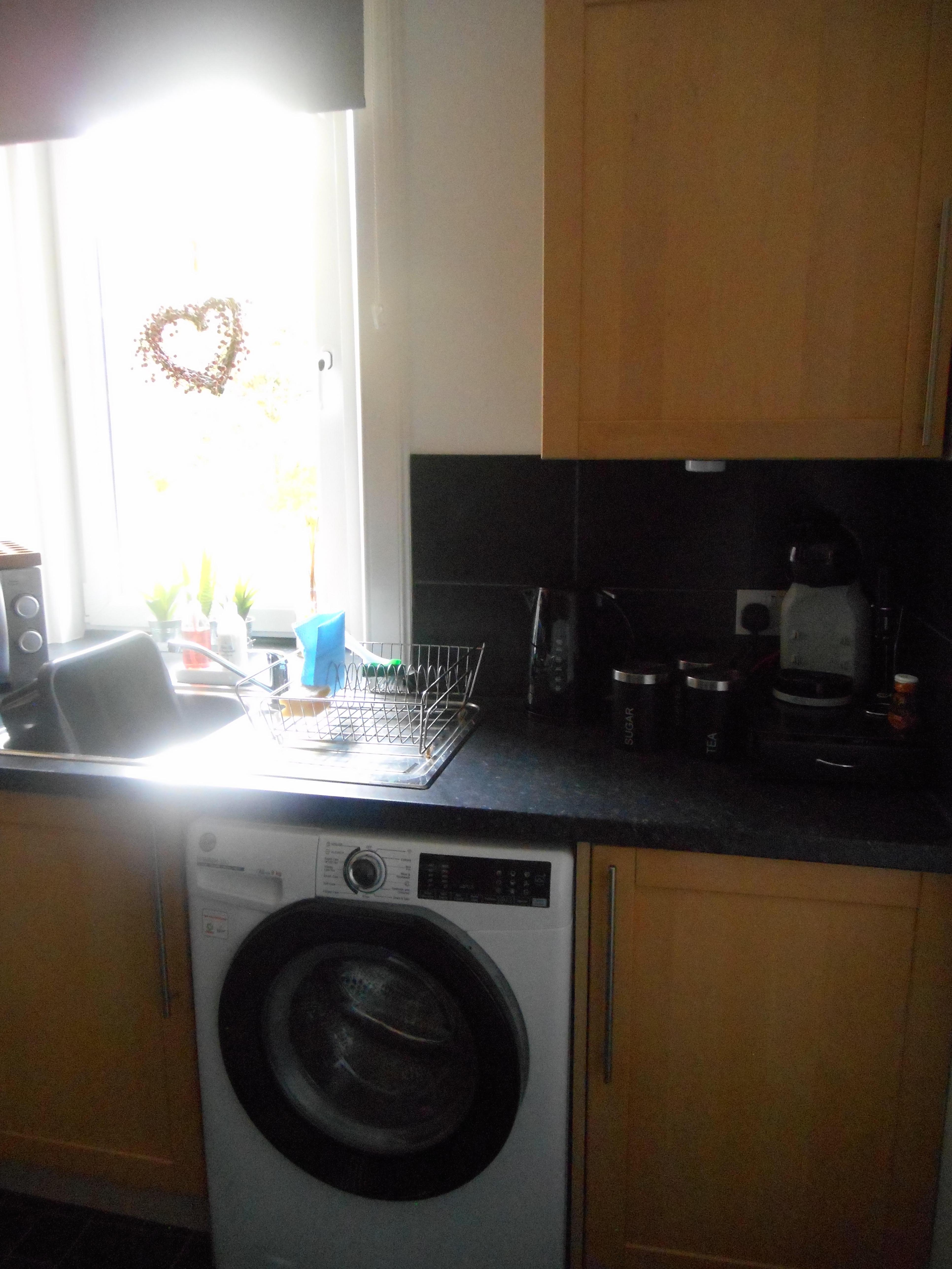 Kitchen was well stocked including in suite washer.