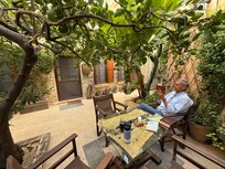 Nice seating area in courtyard
