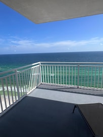 Balcony view from the master bed