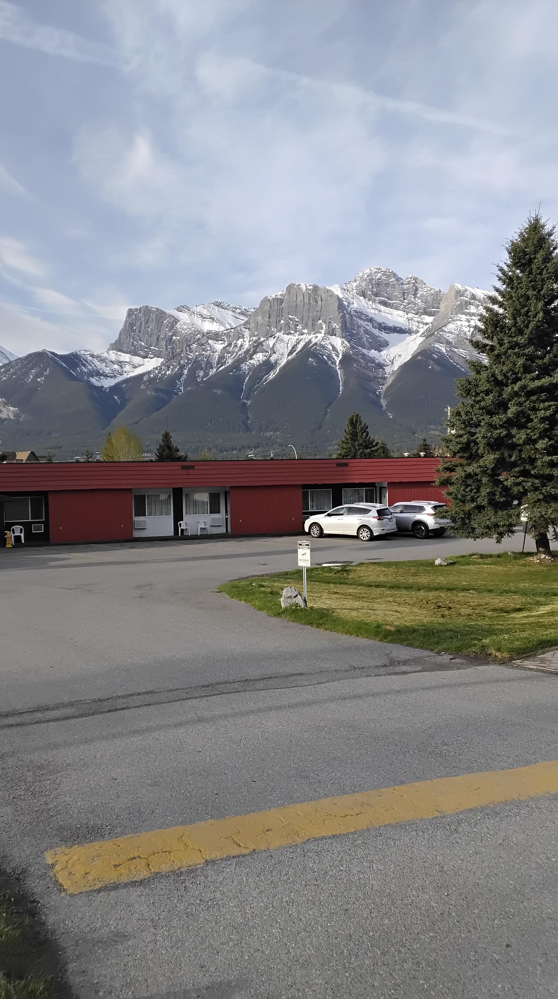 This is our view from the room, loved our stay in Canmore 