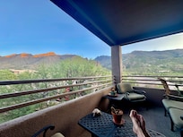 Back porch morning coffee with the birds.