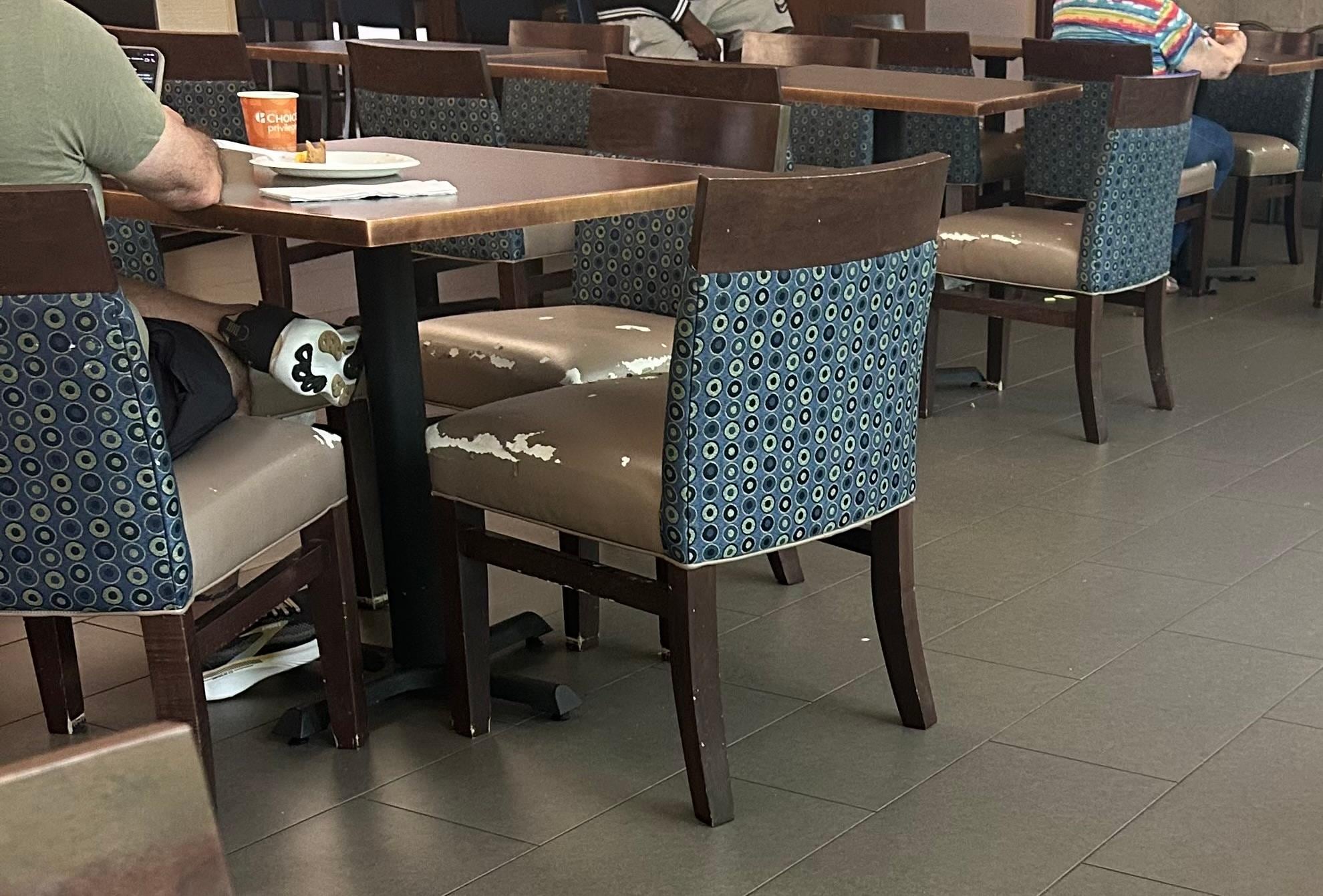 Breakfast chairs looking bad 