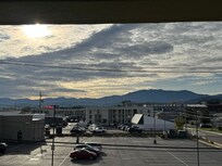 View from the breezeway to our room.