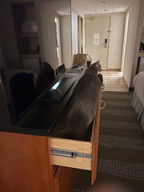 Spacious even for cats who need drawers :)
