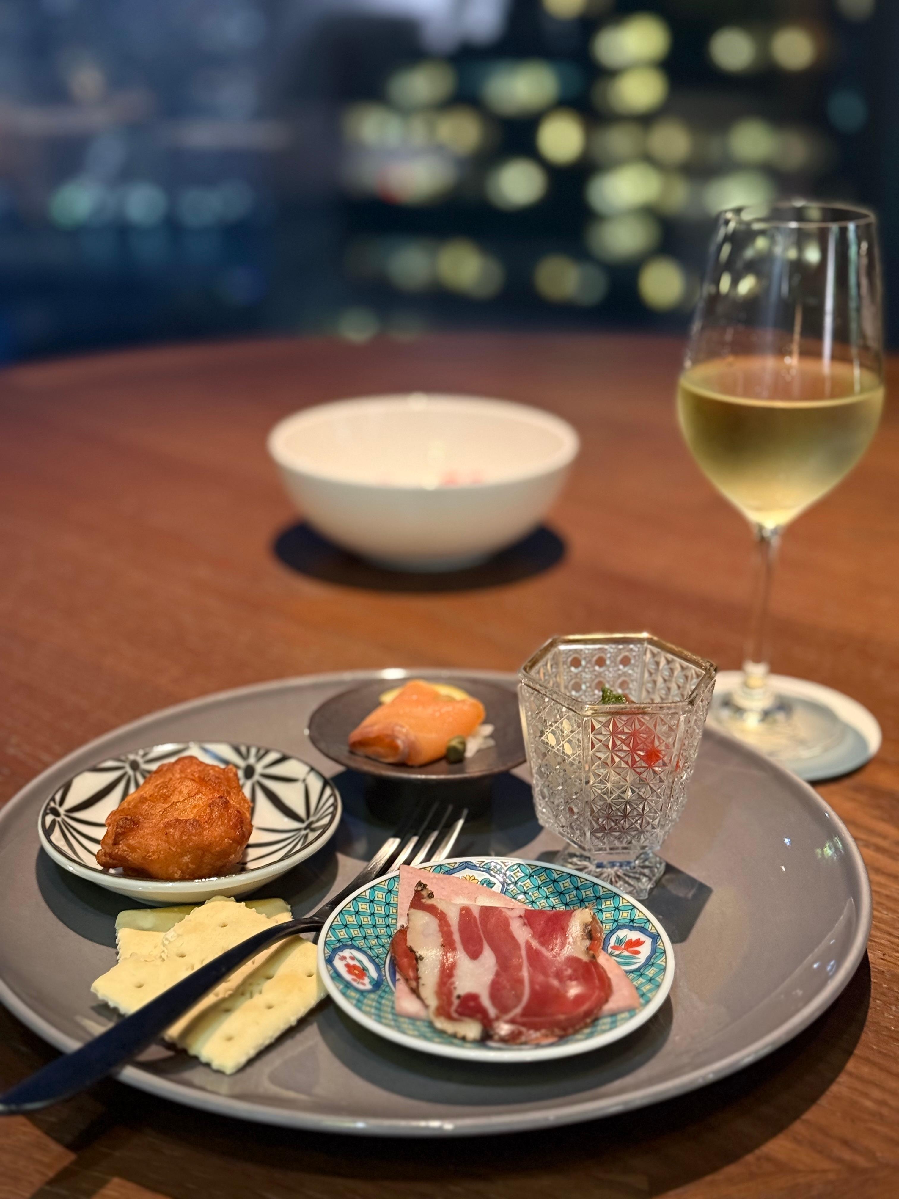 Snacks fra Executive Lounge.