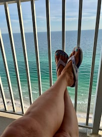 Relax watching the waves.
