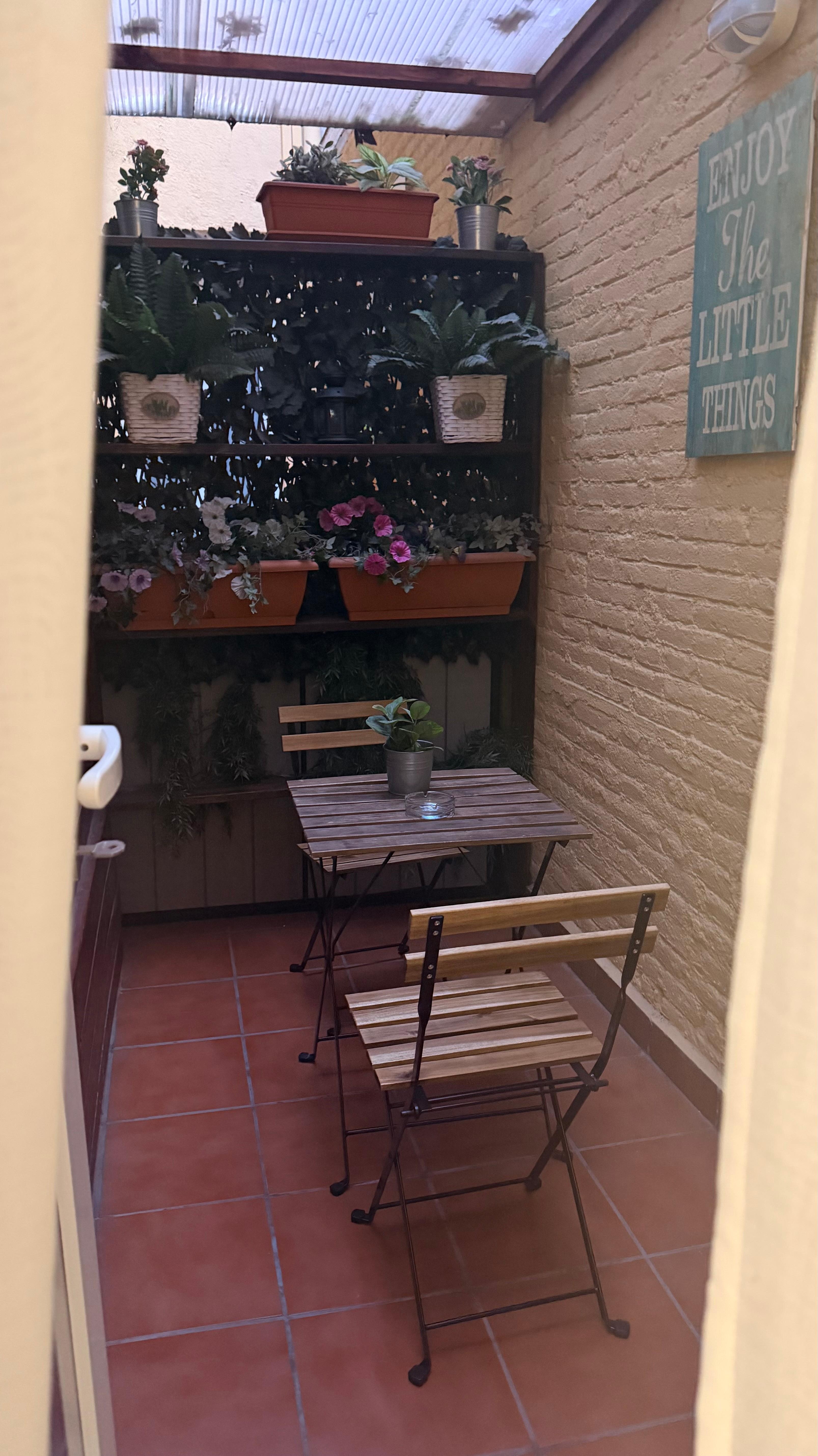 Our own little private courtyard. 