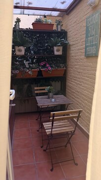 Our own little private courtyard.