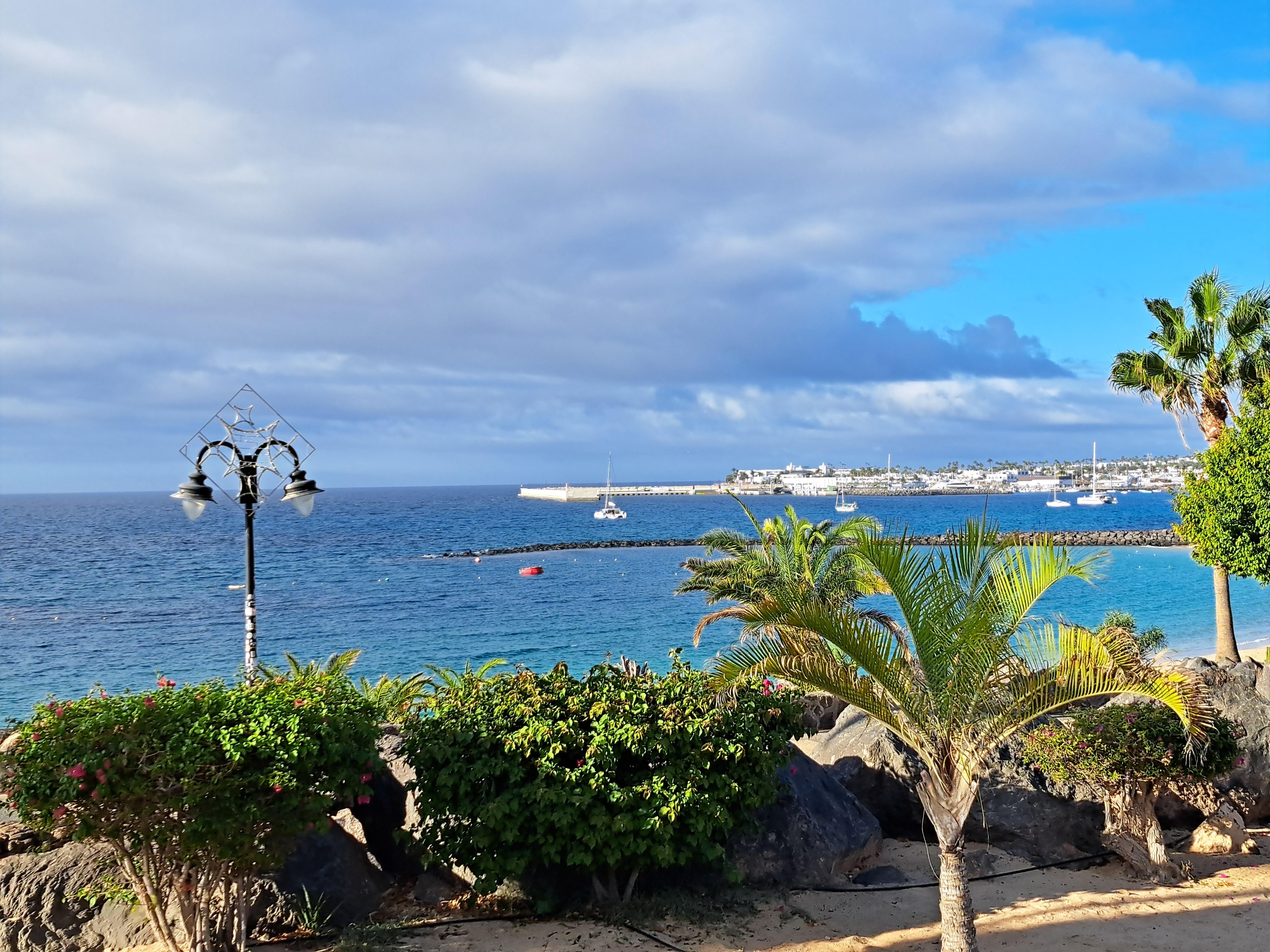 View from hotel to Playa Blanca
