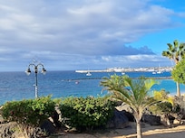 View from hotel to Playa Blanca