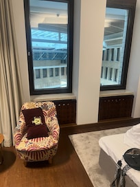 Zimmer in der 6 Etage mit Blick ins Einkaufszentrum