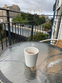 Cup of tea on the balcony each morning