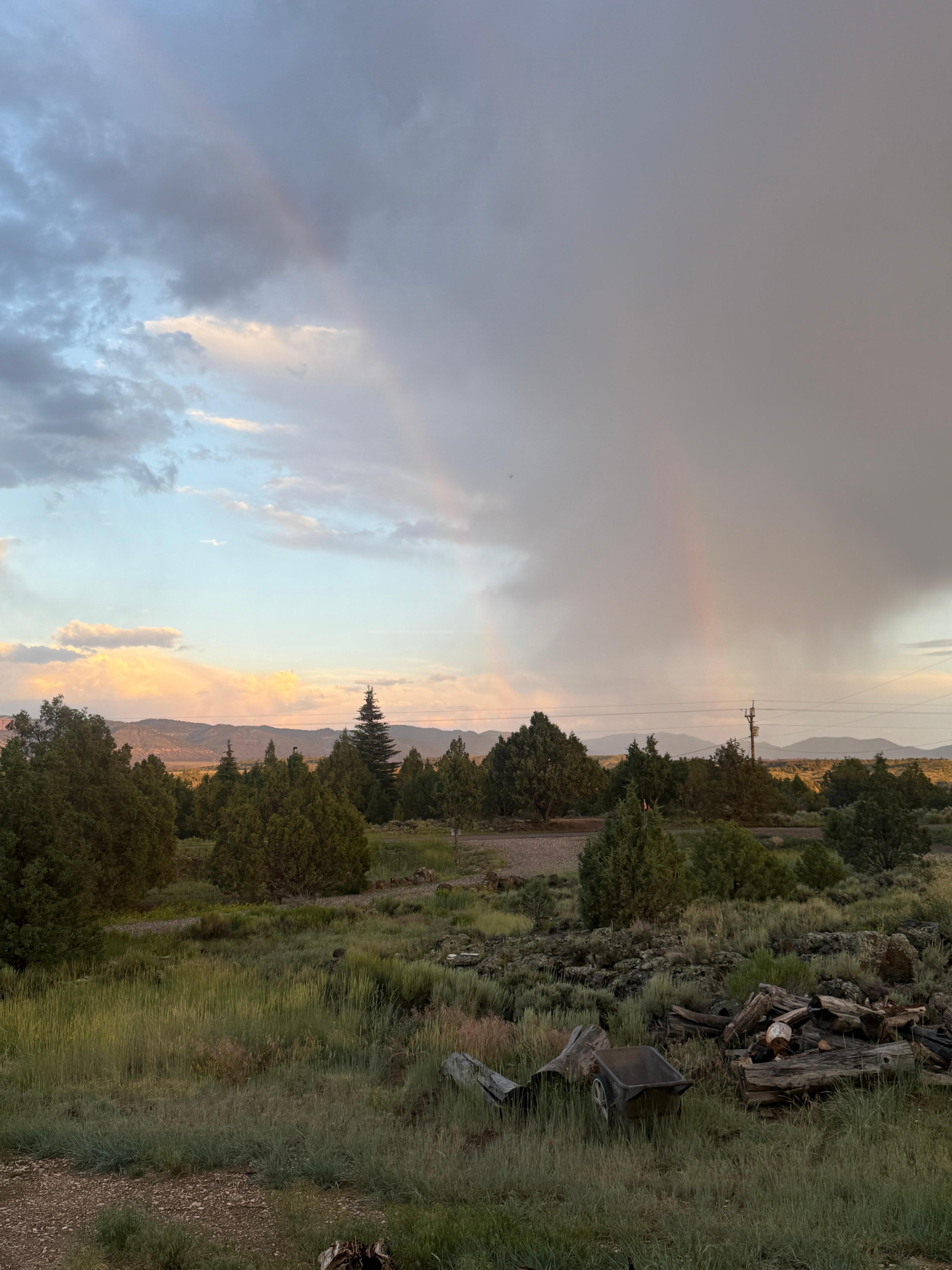 Double rainbow after a rain