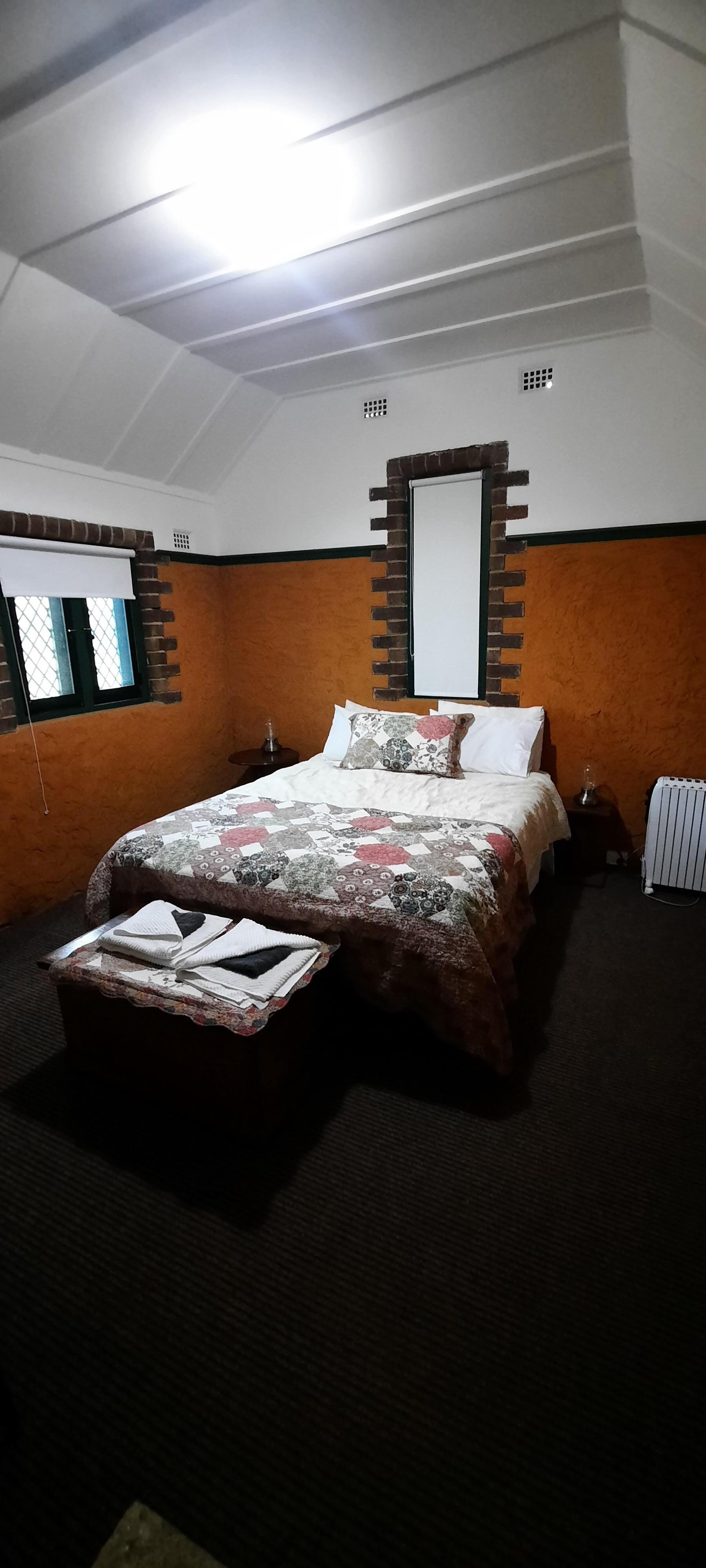 Bedroom which is cosy and super comfortable bed.
