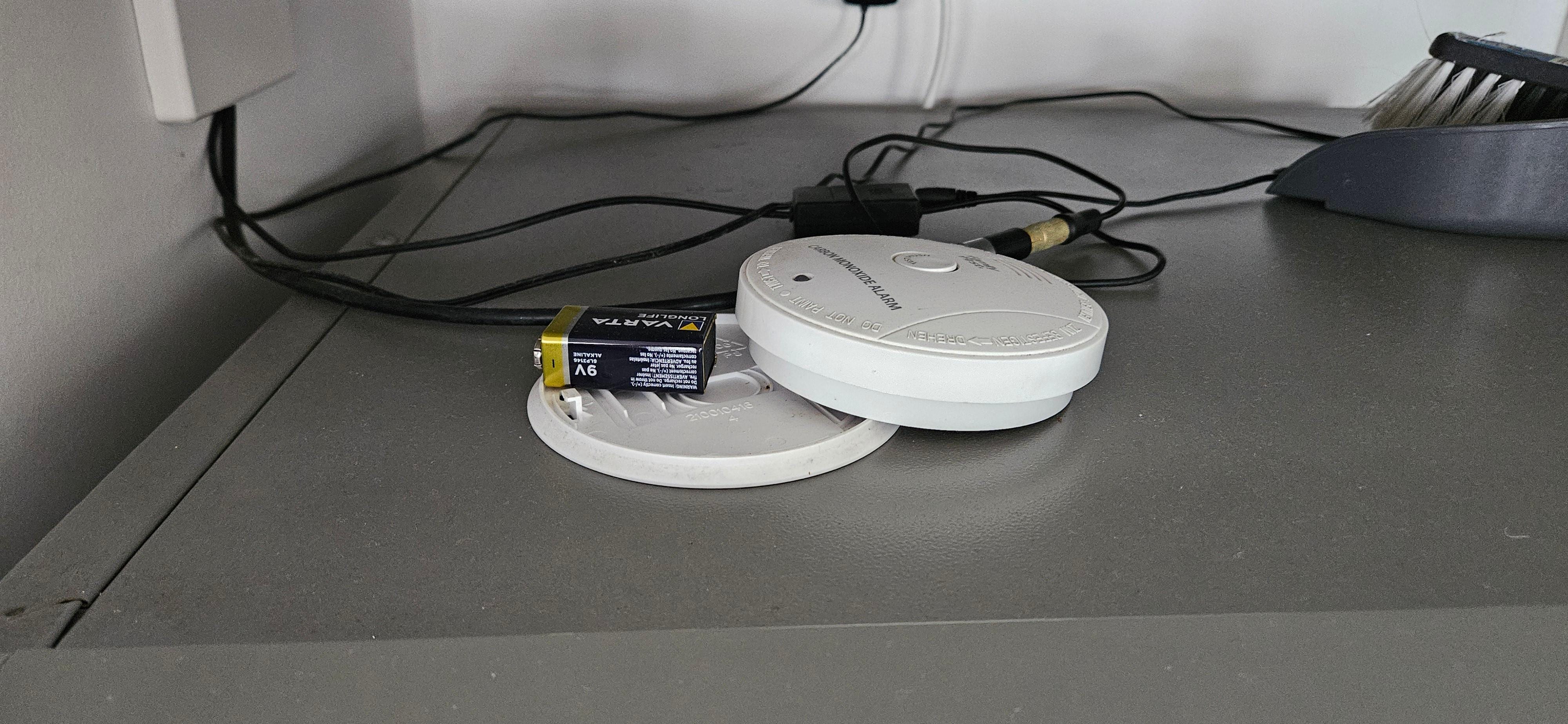 Co2 detector left on the fridge