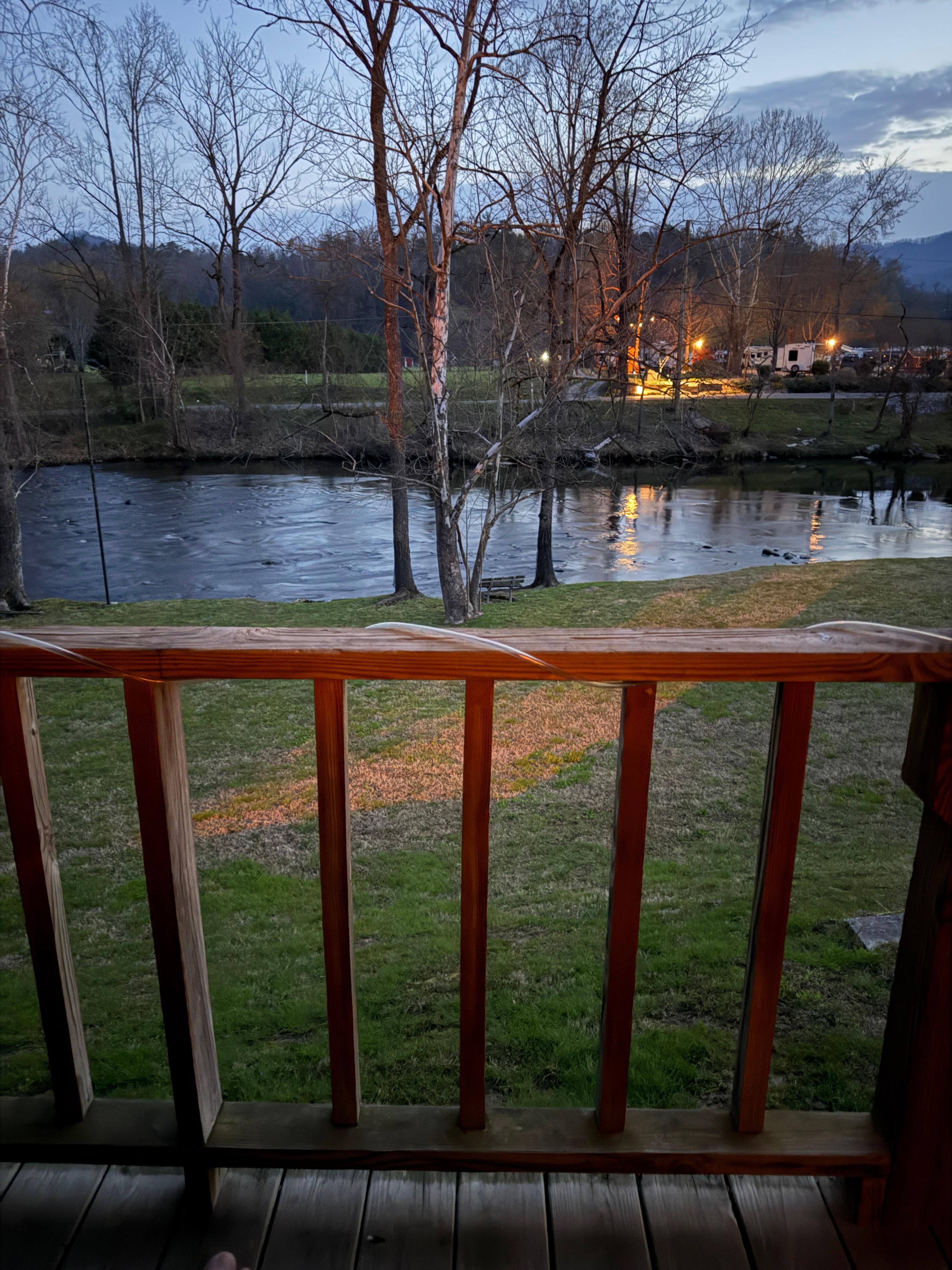 The view from the back porch