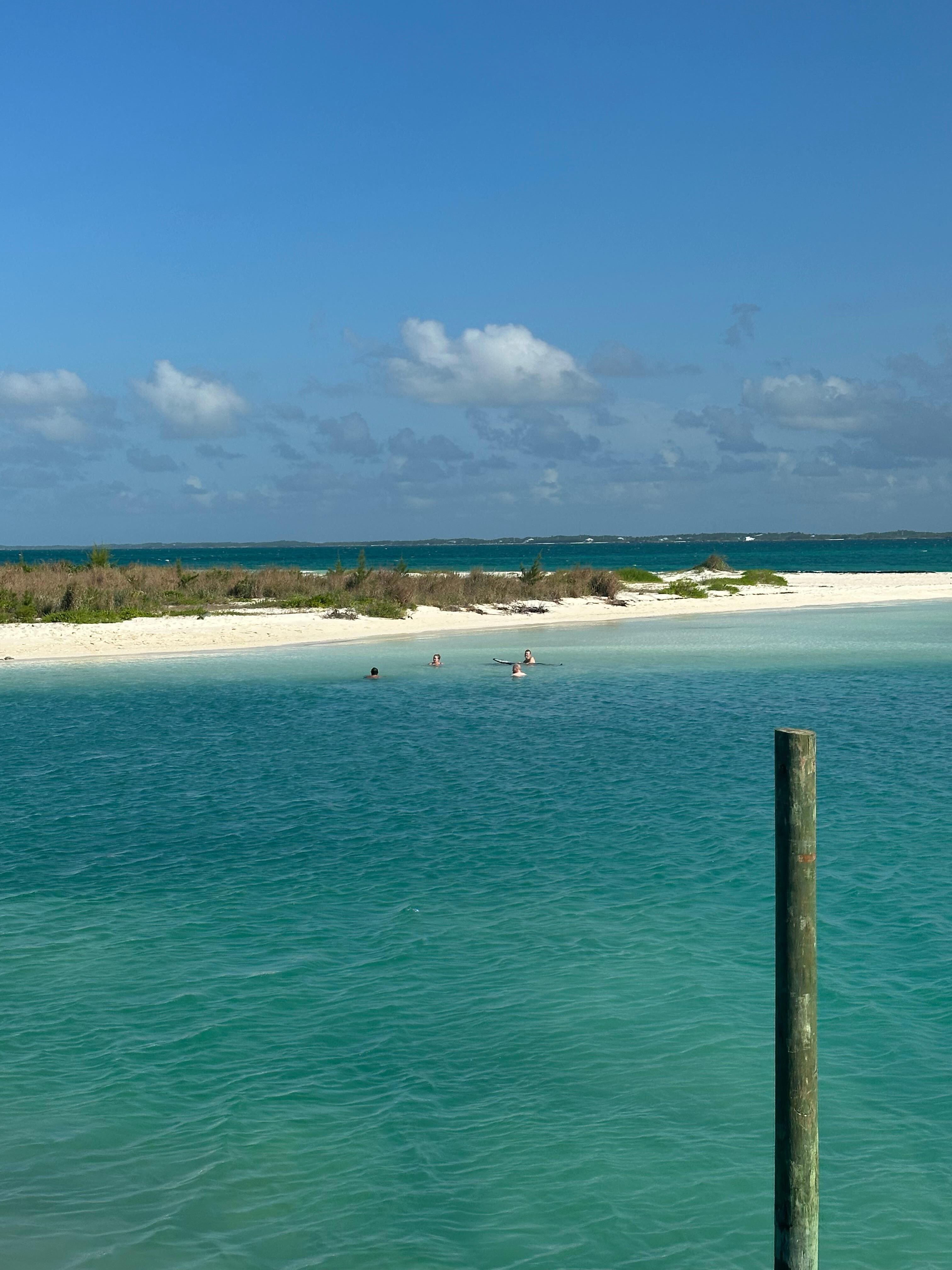 Looking at the beach from the house. 
