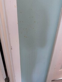 Filthy stained walls
