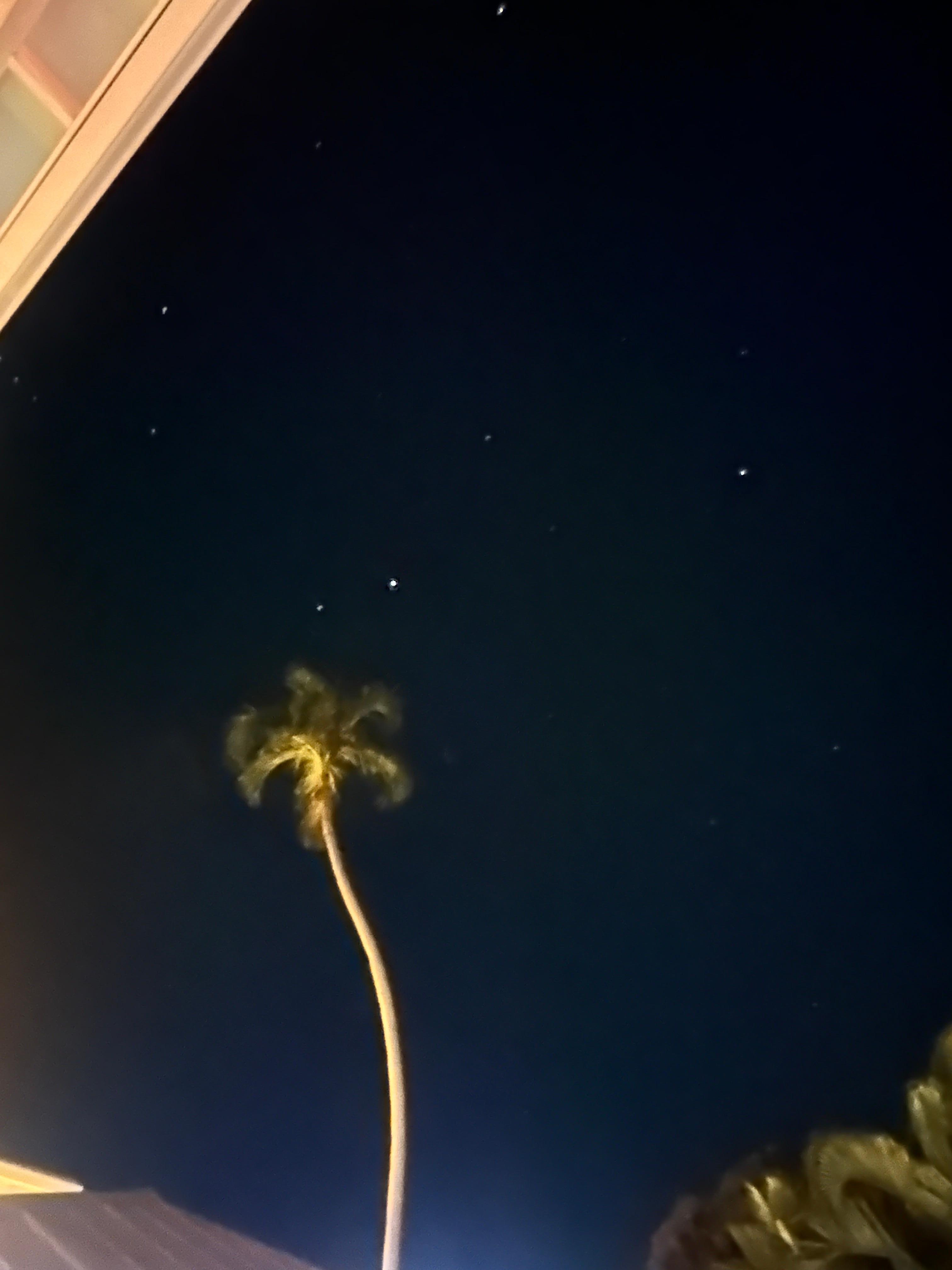 Night sky from
 The pool area 