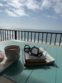 Morning coffee with the most amazing view!