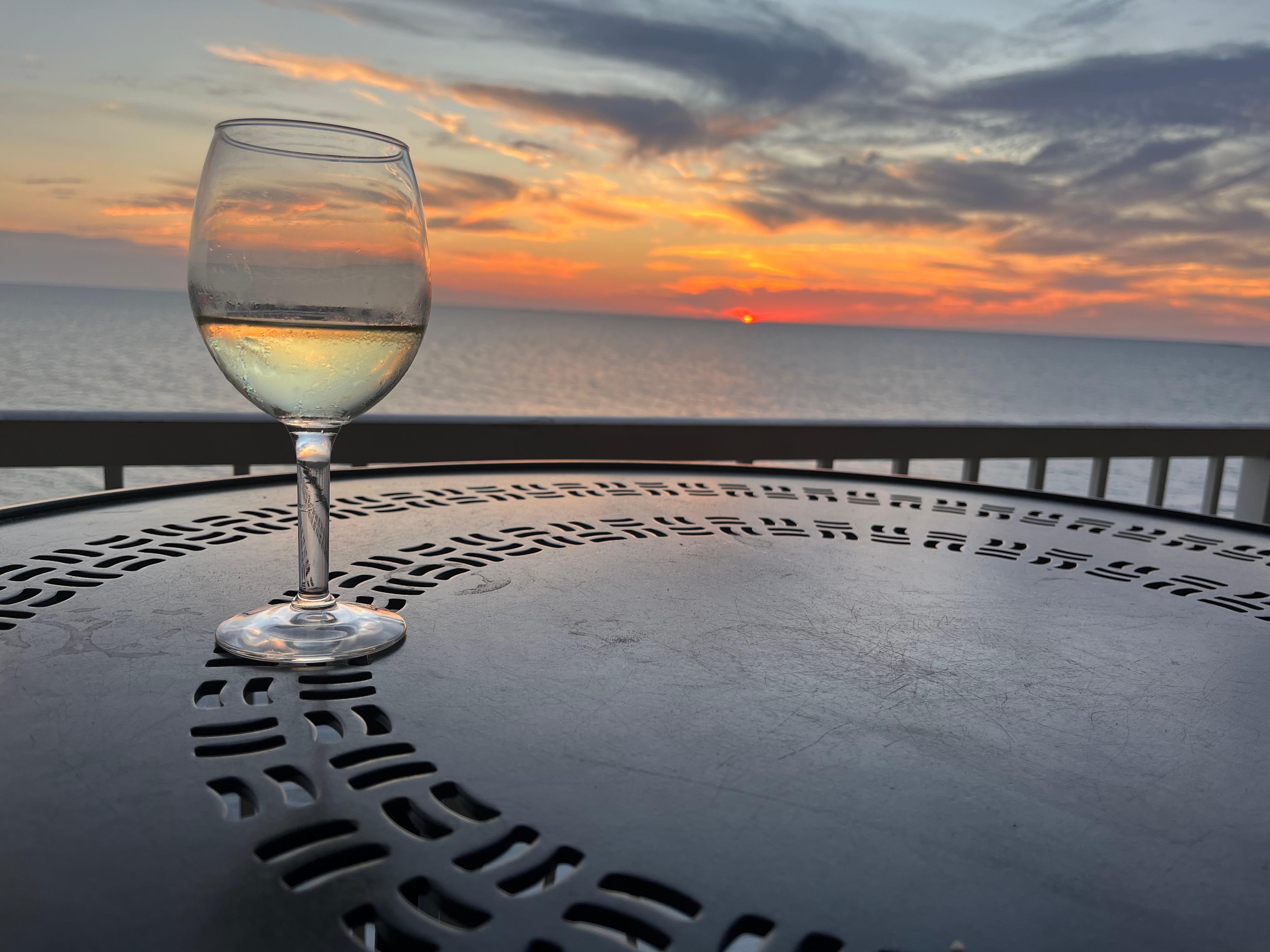 Sunsets that can't be beat, even without the wine!