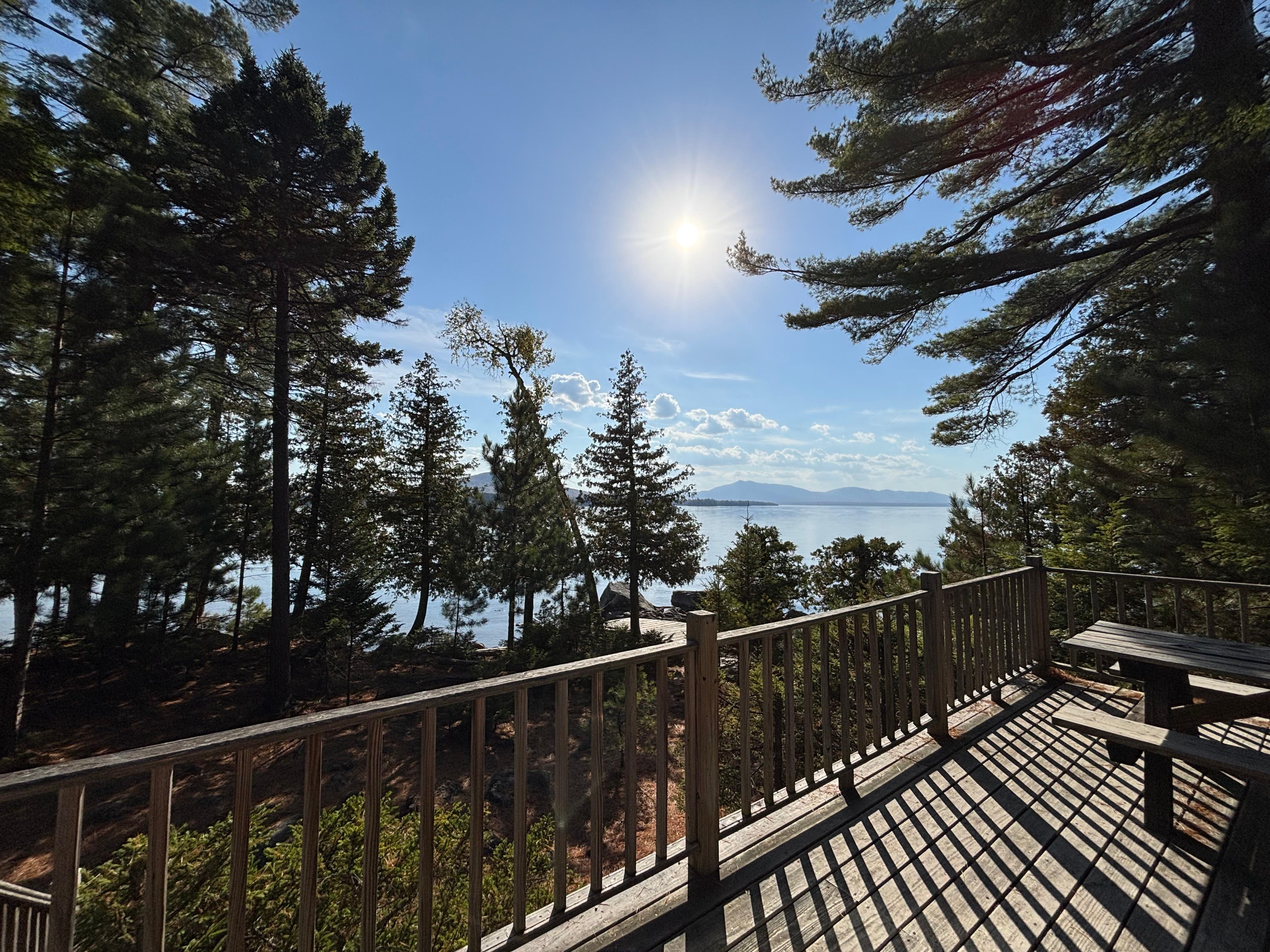 Lake view from the deck