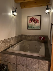 Indoor jetted tub