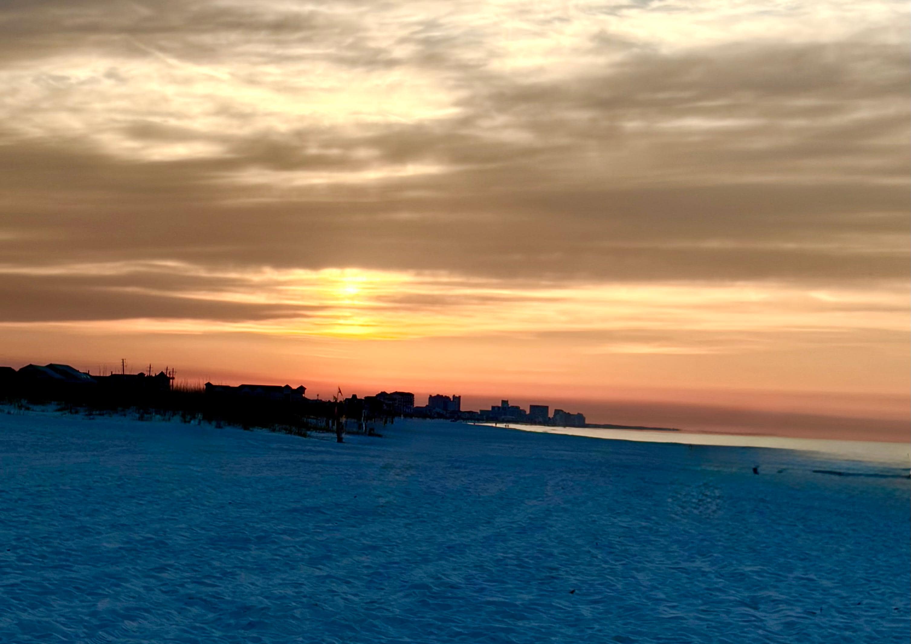 Beautiful sand and water.  